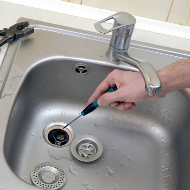 Débouchage d'un évier en inox à Rouen